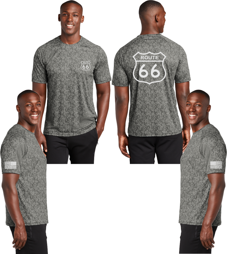 Route 66 Digi Camo Reflective Tee - 100% Polyester
