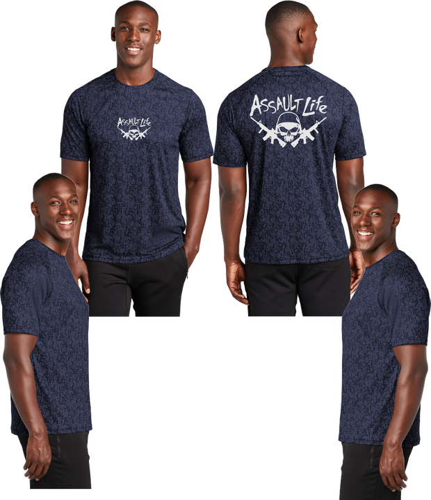 Assault Life Reflective Digi Camo Tee - 100% Polyester