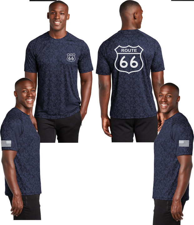 Route 66 Digi Camo Reflective Tee - 100% Polyester