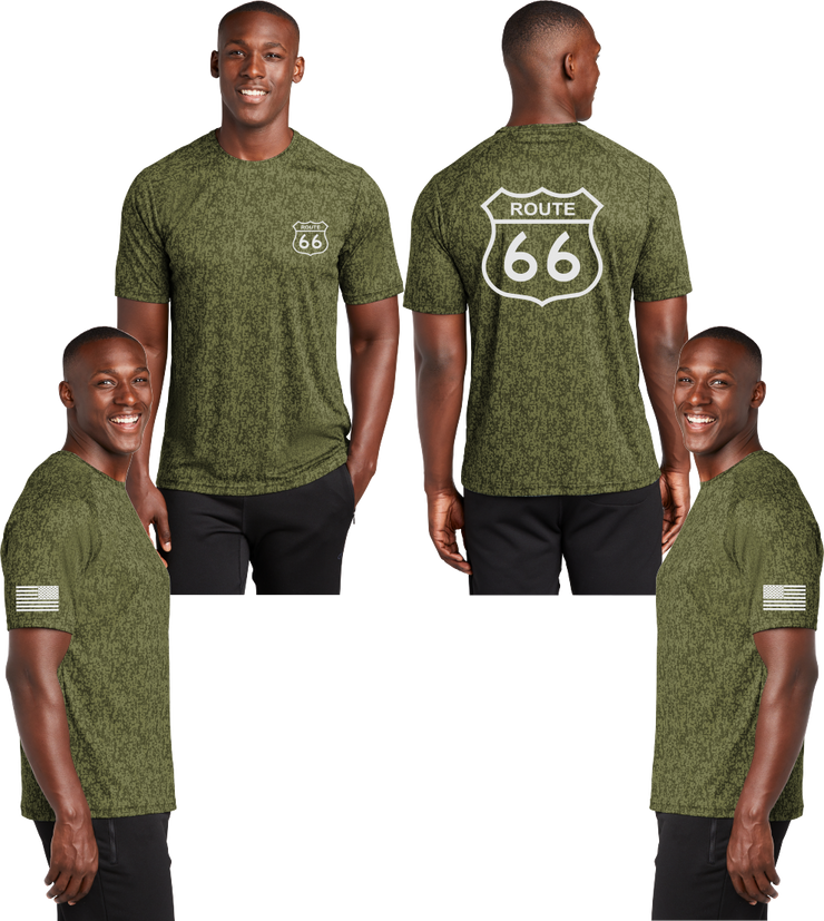 Route 66 Digi Camo Reflective Tee - 100% Polyester