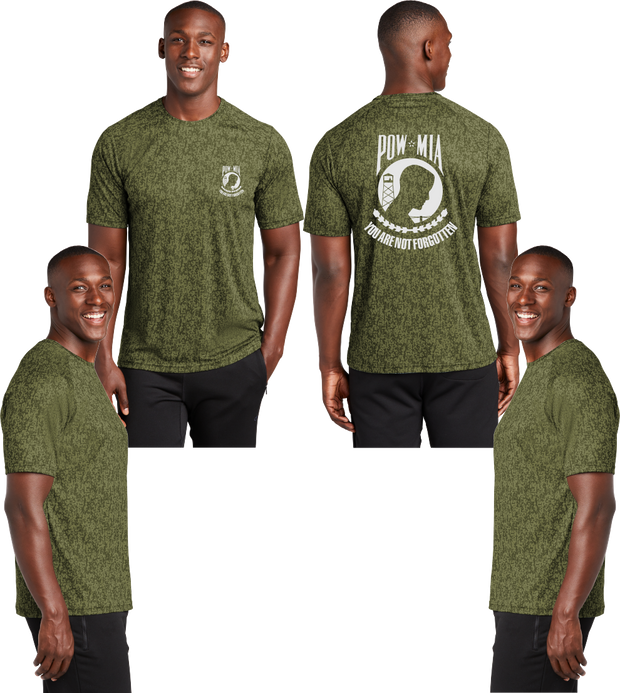 POW MIA Digi Camo Reflective Tee - 100% Polyester