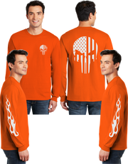 Flag Punisher Reflective Long Sleeve - 100% Cotton