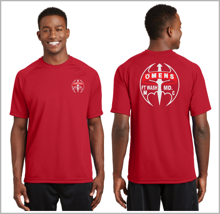 O-mens MC Ft. Washington Maryland Reflective Tee - 100% Polyester