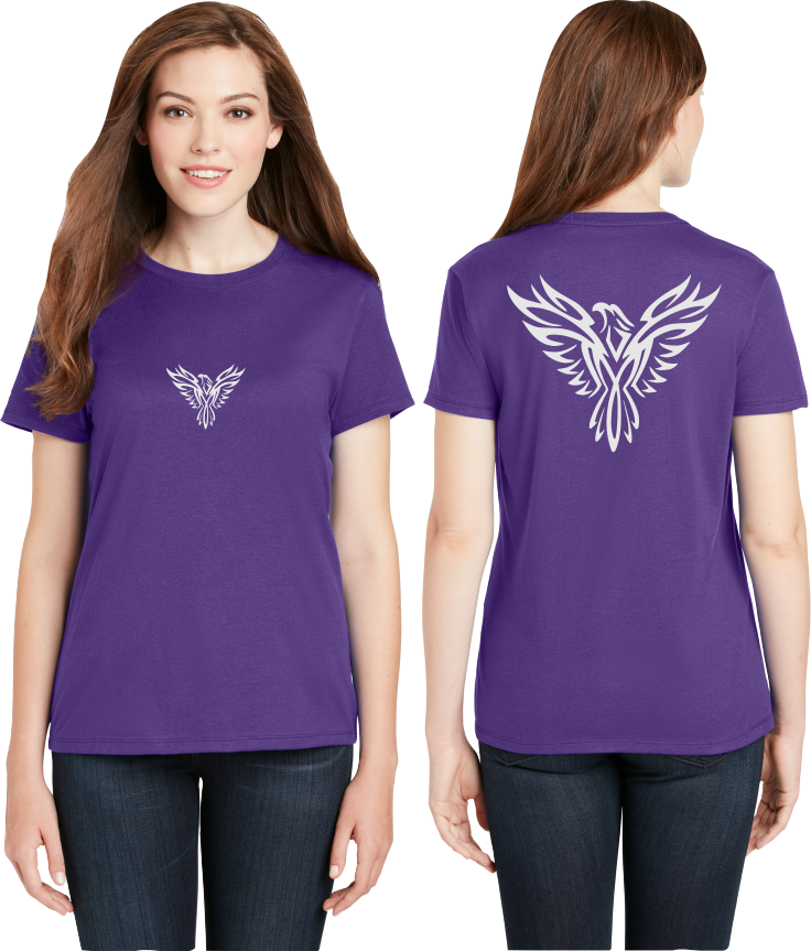 Tribal Phoenix Reflective Tee - 100% Cotton