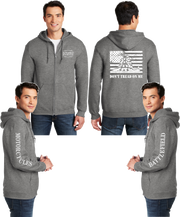 Battlefield Gadsen Flag - Reflective Zippered Hoodie