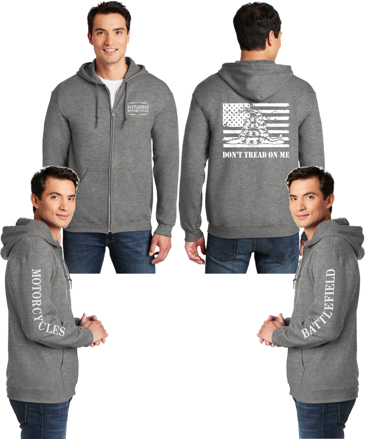 Battlefield Gadsen Flag - Reflective Zippered Hoodie