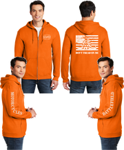 Battlefield Gadsen Flag - Reflective Zippered Hoodie