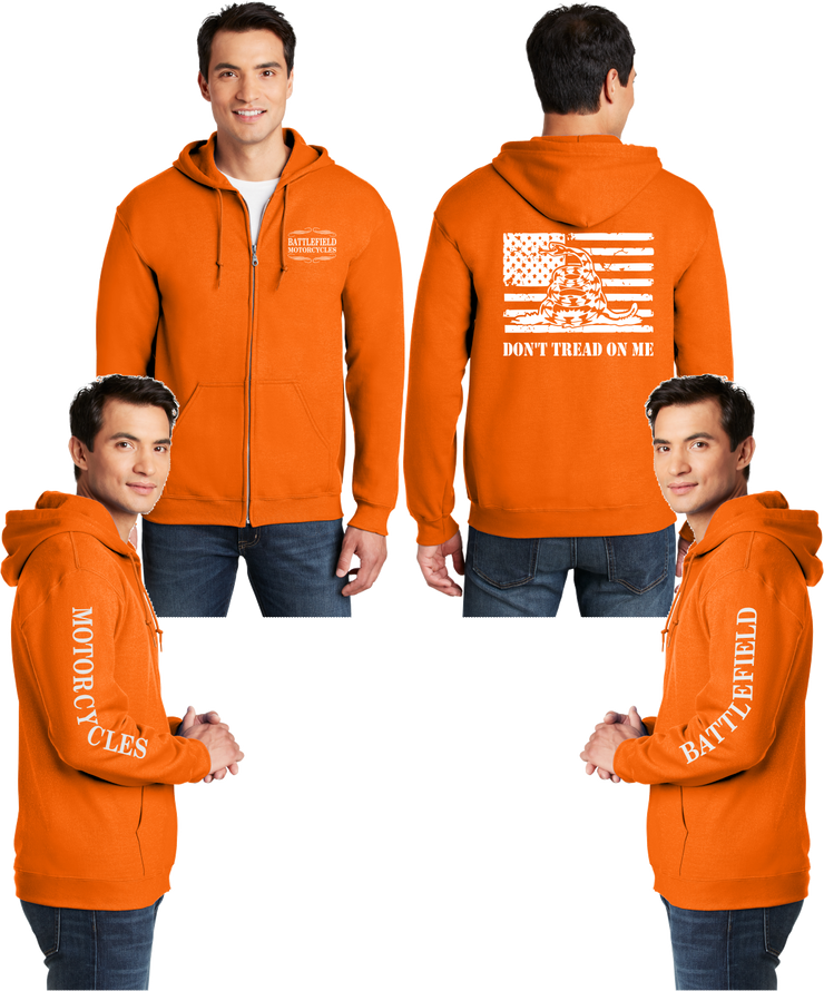 Battlefield Gadsen Flag - Reflective Zippered Hoodie