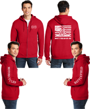 Battlefield Gadsen Flag - Reflective Zippered Hoodie