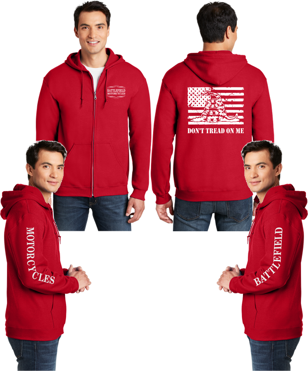 Battlefield Gadsen Flag - Reflective Zippered Hoodie