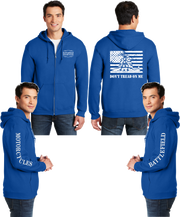 Battlefield Gadsen Flag - Reflective Zippered Hoodie