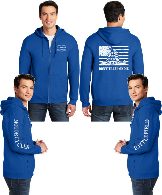 Battlefield Gadsen Flag - Reflective Zippered Hoodie