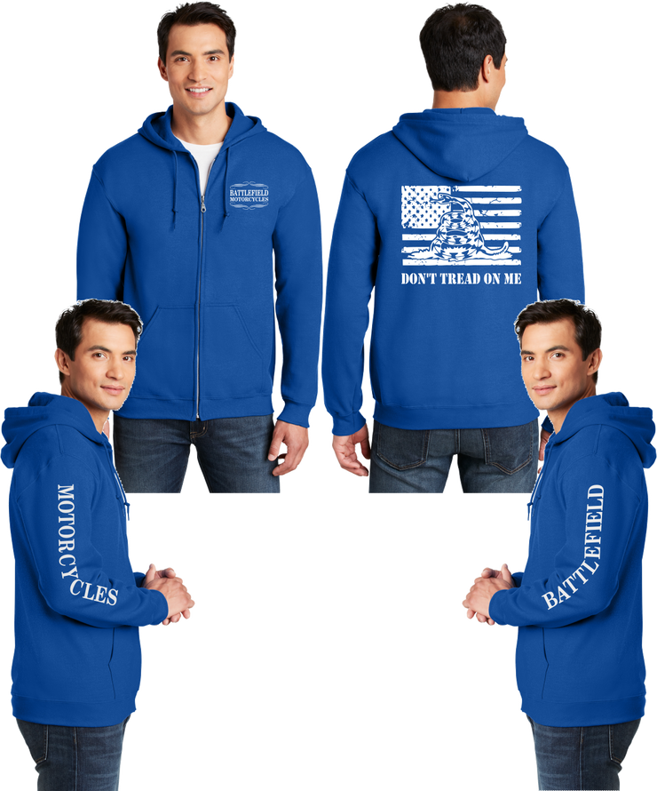 Battlefield Gadsen Flag - Reflective Zippered Hoodie