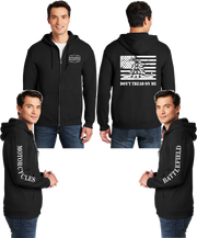 Battlefield Gadsen Flag - Reflective Zippered Hoodie