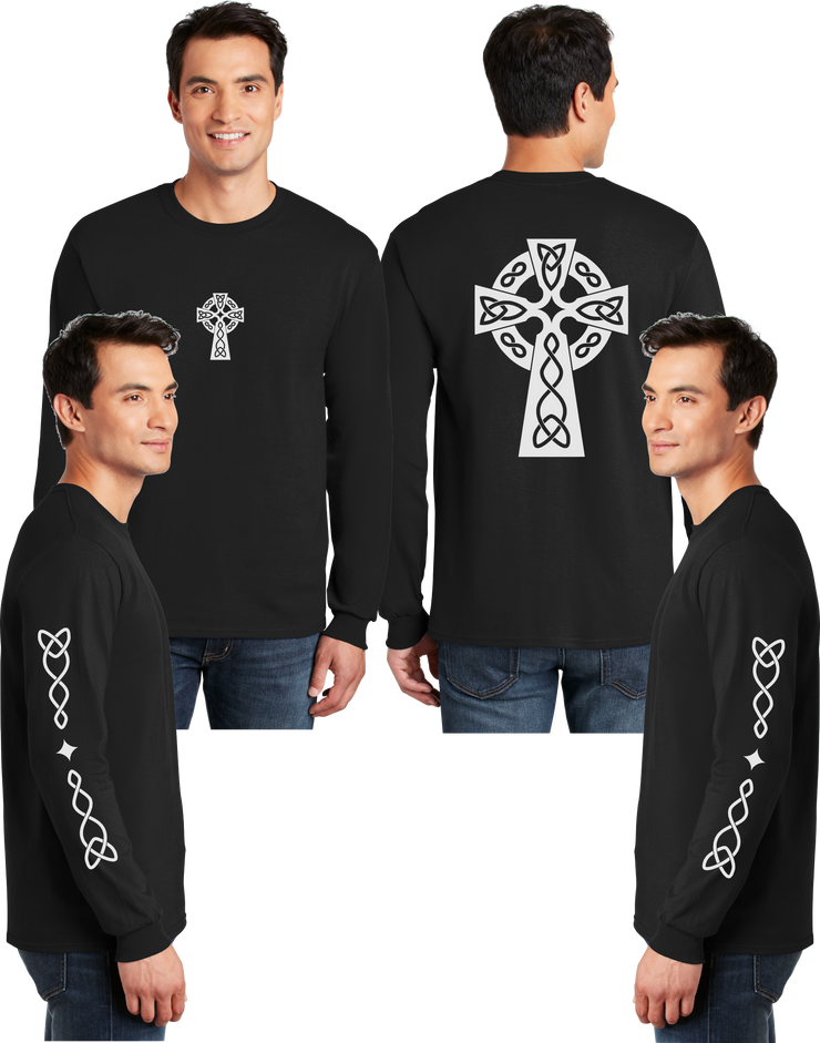 Gaelic Cross Reflective Long Sleeve - 100% Polyester