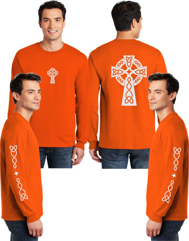 Gaelic Cross Reflective Long Sleeve - 100% Polyester