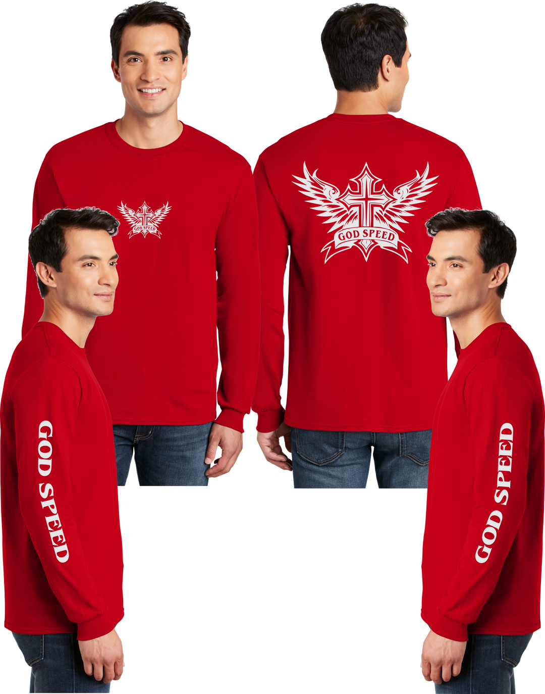 God Speed Reflective Long Sleeve I 100% Polyester I Reflective By