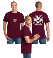 Iron Cross Flag Reflective Tee - Dry Blend