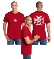 Iron Cross Flag Reflective Tee - 100% Cotton