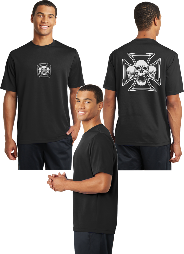 Iron Skulls Reflective Tee - 100% Polyester