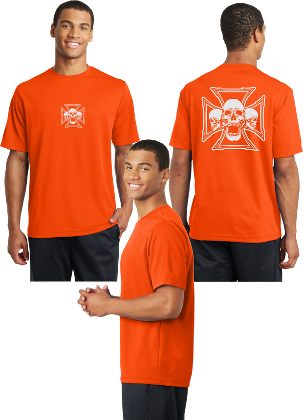 Iron Skulls Reflective Tee - 100% Polyester