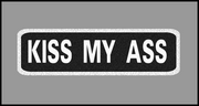 1 x 3.5 inch Patch - Kiss My