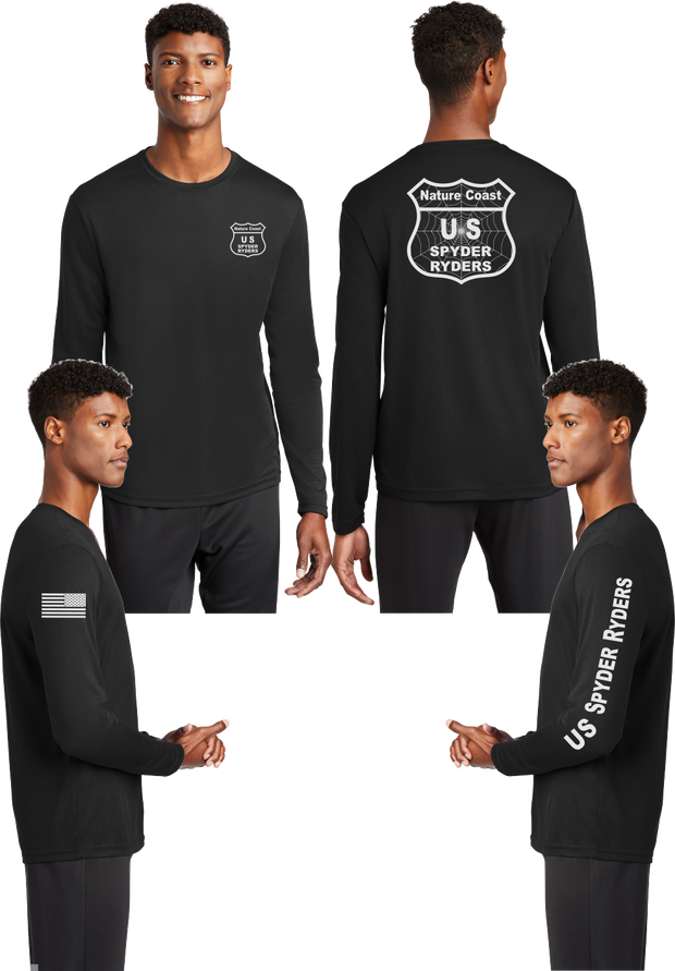 Nature Coast US Spyder Ryders - Reflective Long Sleeve - 100% Mesh Polyester