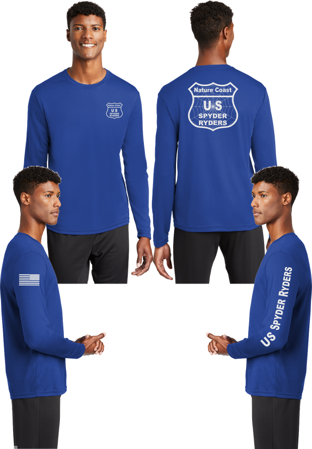 Nature Coast US Spyder Ryders - Reflective Long Sleeve - 100% Mesh Polyester