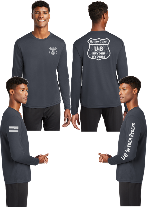Nature Coast US Spyder Ryders - Reflective Long Sleeve - 100% Mesh Polyester