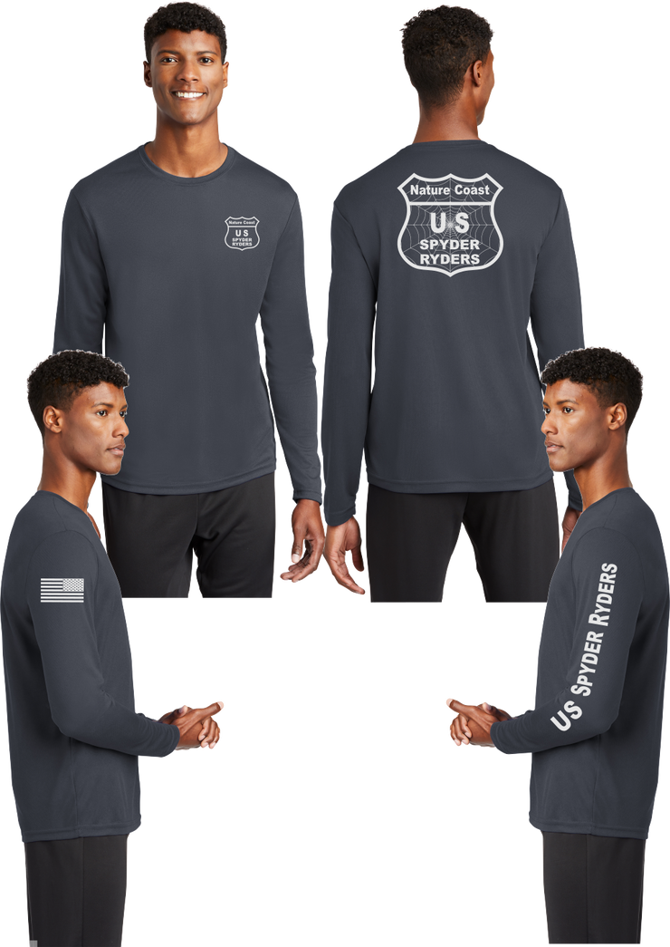 Nature Coast US Spyder Ryders - Reflective Long Sleeve - 100% Mesh Polyester