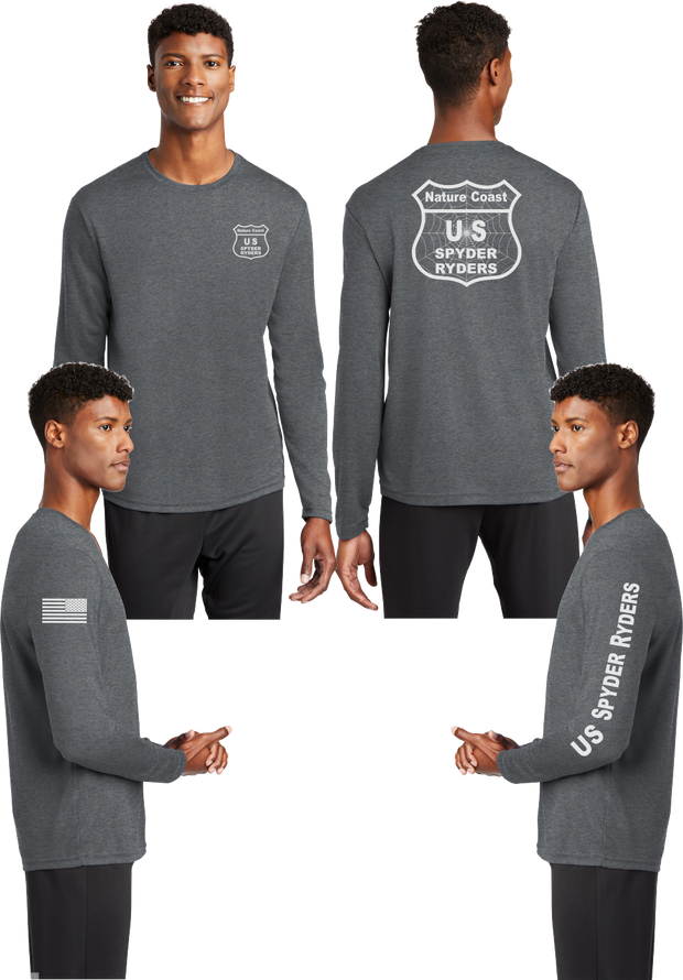 Nature Coast US Spyder Ryders - Reflective Long Sleeve - 100% Mesh Polyester