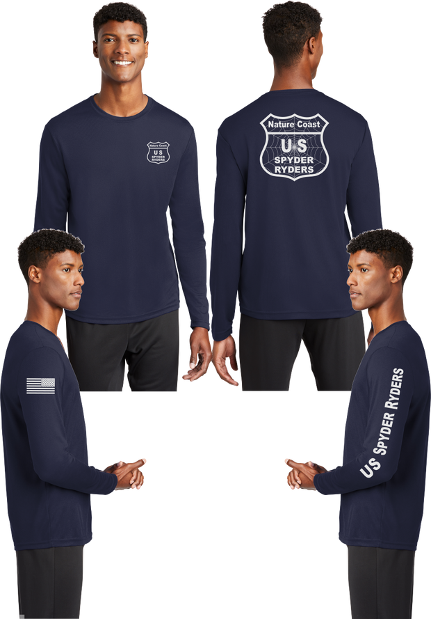 Nature Coast US Spyder Ryders - Reflective Long Sleeve - 100% Mesh Polyester