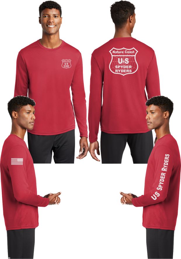 Nature Coast US Spyder Ryders - Reflective Long Sleeve - 100% Mesh Polyester