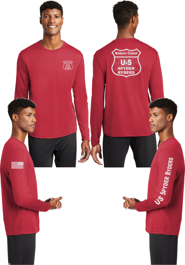 Nature Coast US Spyder Ryders - Reflective Long Sleeve - 100% Mesh Polyester