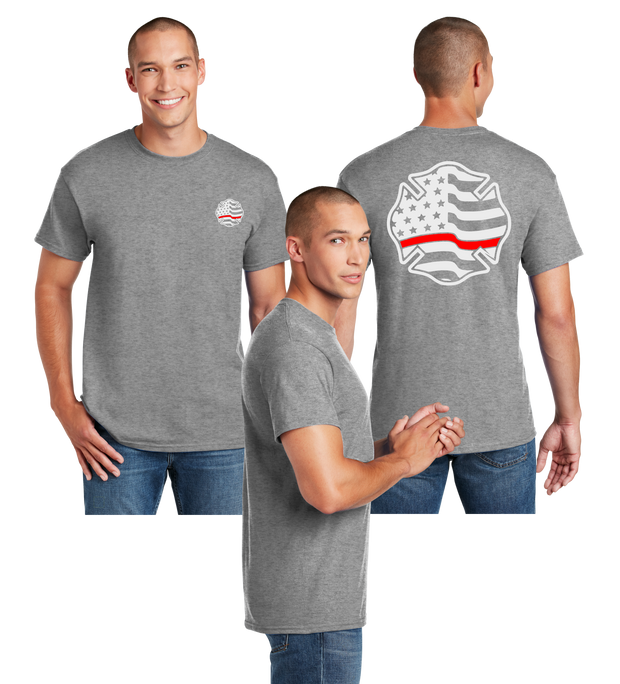 Maltese Cross Red Line Reflective Tee - Dry Blend