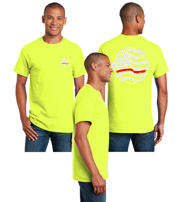 Maltese Cross Red Line Reflective Tee - Dry Blend