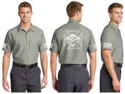 Iron Skull Reflective Mechanic Shirt