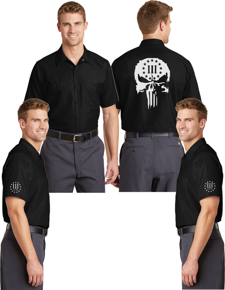 3 Percent (Punisher) - Men's Mechanic Shirts