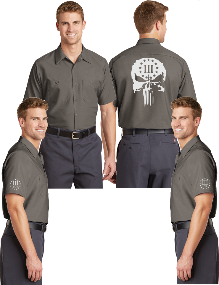 3 Percent (Punisher) - Men's Mechanic Shirts