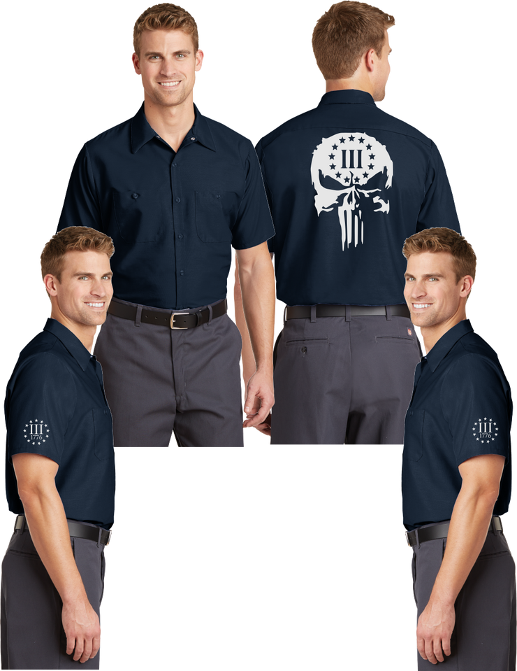 3 Percent (Punisher) - Men's Mechanic Shirts