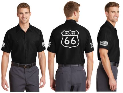 Route 66 Reflective Mechanic Shirt