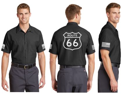 Route 66 Reflective Mechanic Shirt