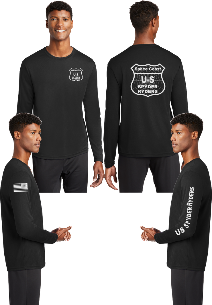 Space coast  US Spyder Ryders - Reflective Long Sleeve - 100% Mesh Polyester