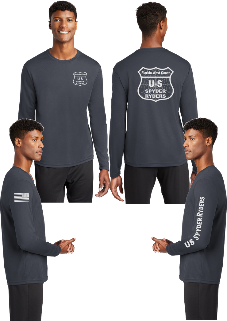 Florida West Coast US Spyder Ryders - Reflective Long Sleeve - 100% Mesh Polyester