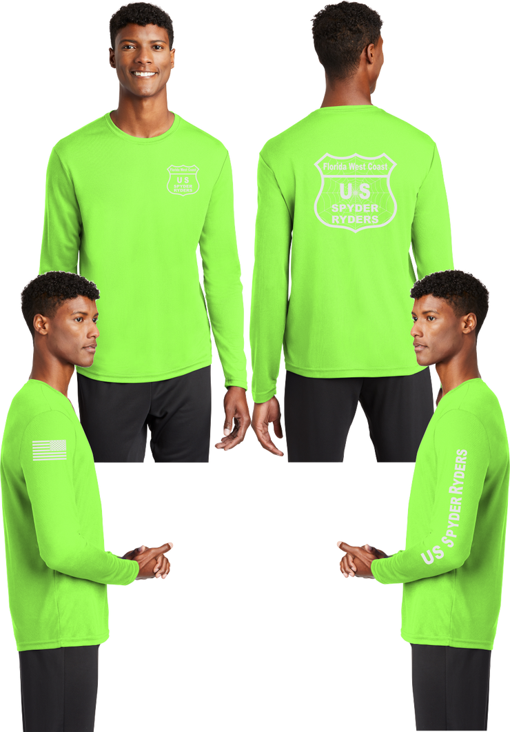 Florida West Coast US Spyder Ryders - Reflective Long Sleeve - 100% Mesh Polyester
