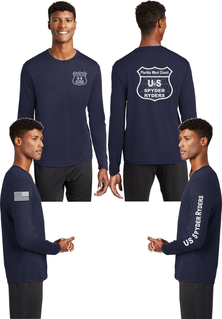 Florida West Coast US Spyder Ryders - Reflective Long Sleeve - 100% Mesh Polyester