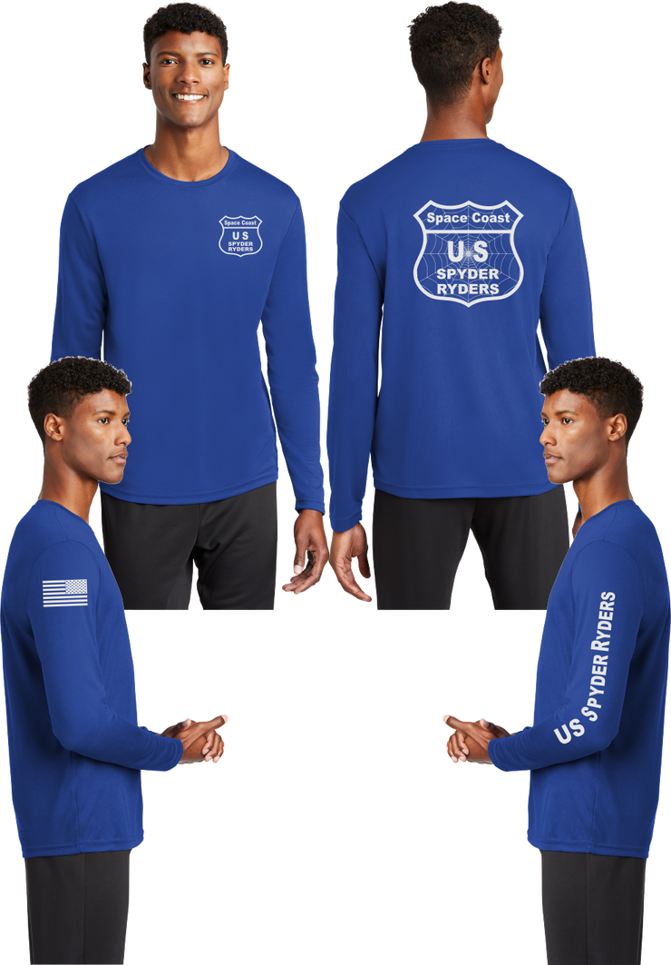 Space coast  US Spyder Ryders - Reflective Long Sleeve - 100% Mesh Polyester