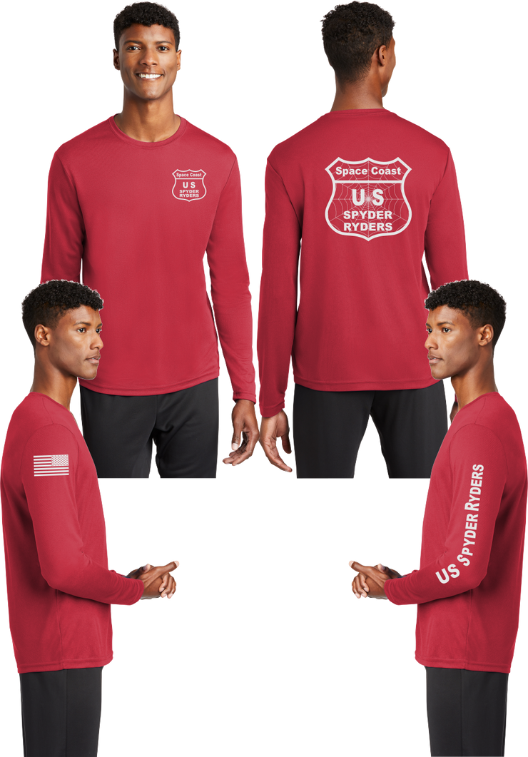 Space coast  US Spyder Ryders - Reflective Long Sleeve - 100% Mesh Polyester