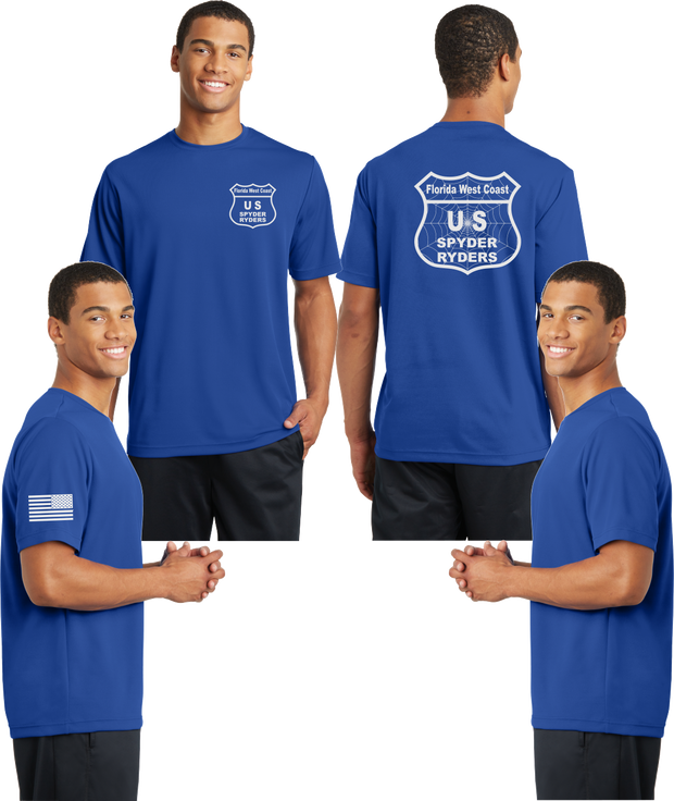 Florida West Coast Spyder Ryders Reflective Tee - 100% Mesh Polyester