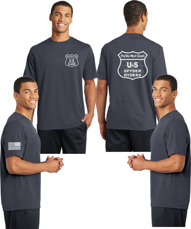 Florida West Coast Spyder Ryders Reflective Tee - 100% Mesh Polyester